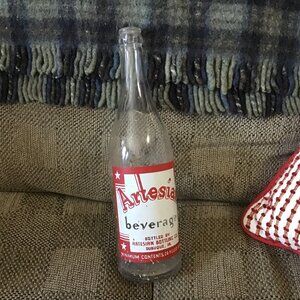 Artesian Beverages Glass Bottle - Dubuque, Ia. - 24 oz. Collectible Bottle- Iowa